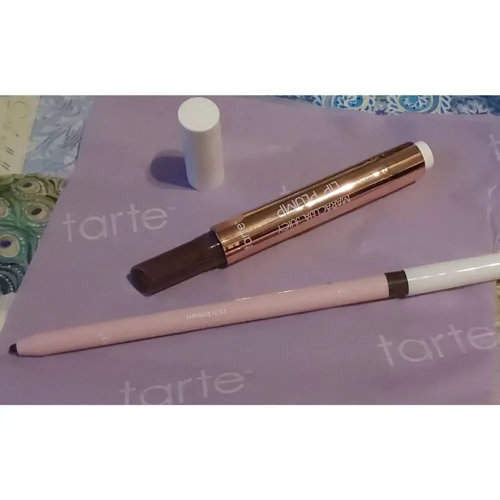 NIB~TARTE COSMETICS Marajuca Juicy Lip Plump & Lip Liner Duo in Rich Neutrals